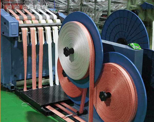 China Narrow Fabric pp big bag belt weaving loom machine factory and  manufacturers